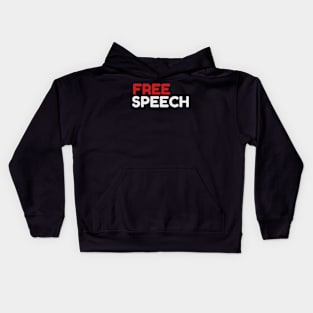 FREE SPEECH  canada Kids Hoodie